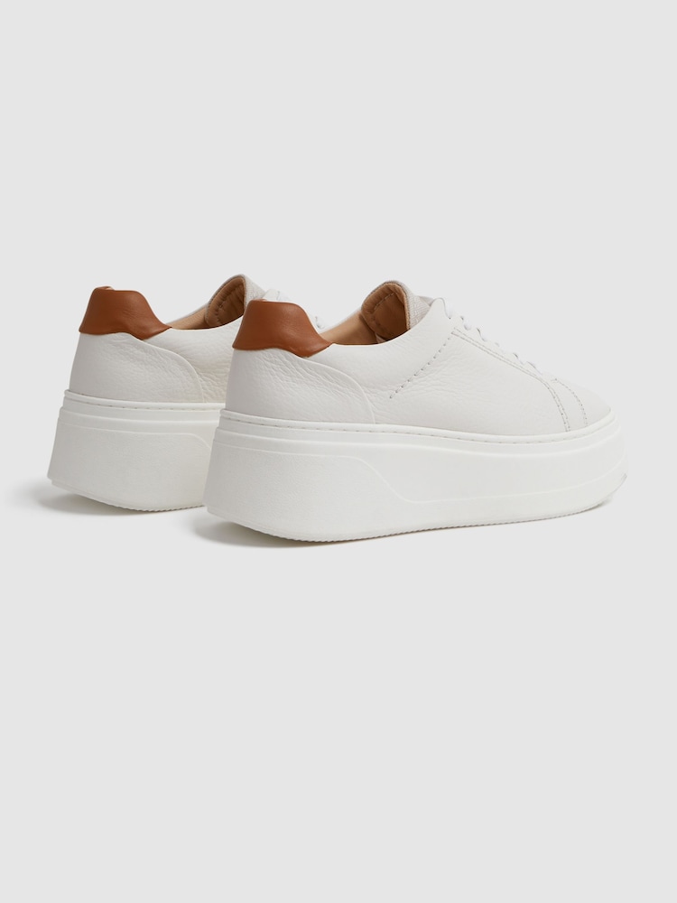 Platform Sneakers Connie Wedge Sneaker Buy Reiss White Connie