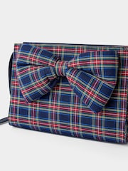 Joe Browns Blue Checked Bow Bag - Image 4 of 7