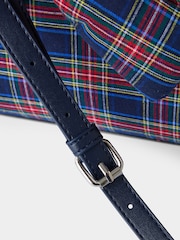 Joe Browns Blue Checked Bow Bag - Image 6 of 7