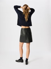 Whistles Blue Beau Logo Sweat Top - Image 3 of 5