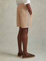 Zacht-taupe - Reiss Creek gehaakte Blend short met trekkoord - Image 5 of 6