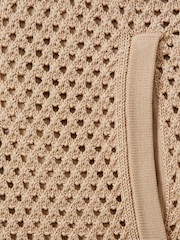 Zacht-taupe - Reiss Creek gehaakte Blend short met trekkoord - Image 6 of 6