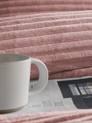 Jumbo Cord Silentnight Pink Duvet Cover And Pillowcase Set - Image 4 of 4