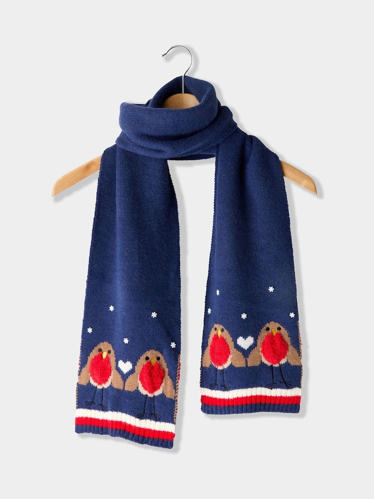 Joe Browns Blue Winter Nights Robin Scarf - Image 2 of 4 Joe Browns Blue Winter Nights Robin Scarf - Image 2 of 4