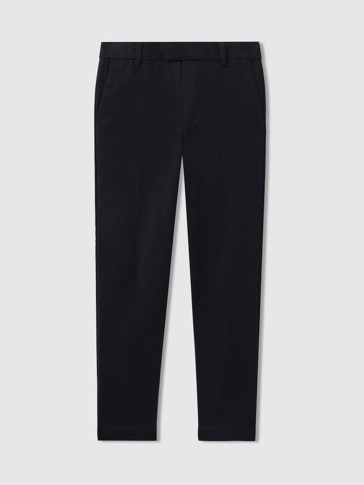 Reiss Navy Eastbury 13-14 yrs Slim Fit Chinos - Image 1 of 4