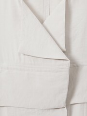 Reiss Stone Skylar Belted Utility Jumpsuit - Image 5 of 5