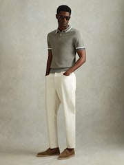 Reiss Sage Chelsea Half-Zip Polo Shirt - Image 3 of 6