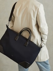 Reiss Dark Navy Elliot Neoprene Holdall - Image 6 of 6