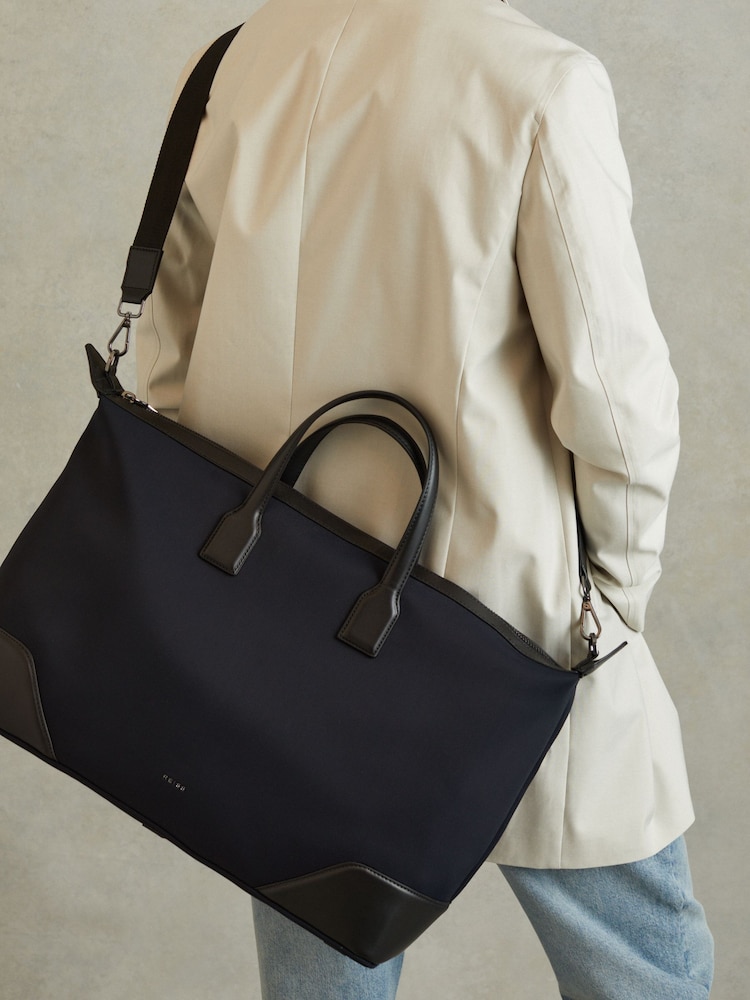 Reiss Dark Navy Elliot Neoprene Holdall - Image 6 of 6