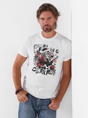 Joe Browns White Rockin Zebra T-Shirt - Image 5 of 7
