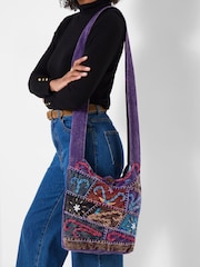 Joe Browns Purple Bucket Hippy Bag - Image 1 of 7