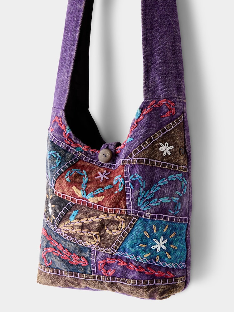 Joe Browns Purple Bucket Hippy Bag - Image 2 of 7 Joe Browns Purple Bucket Hippy Bag - Image 2 of 7