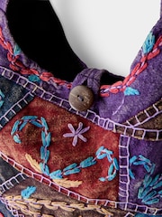 Joe Browns Purple Bucket Hippy Bag - Image 3 of 7