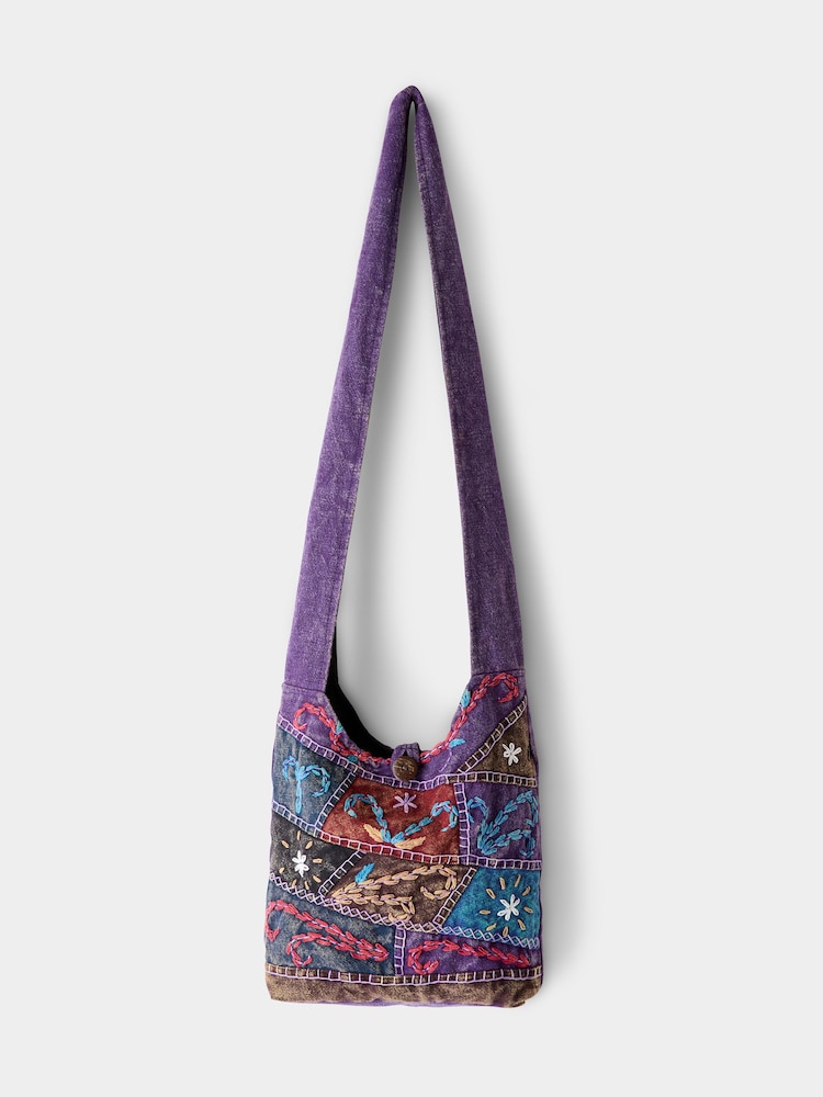 Joe Browns Purple Bucket Hippy Bag - Image 7 of 7 Joe Browns Purple Bucket Hippy Bag - Image 7 of 7