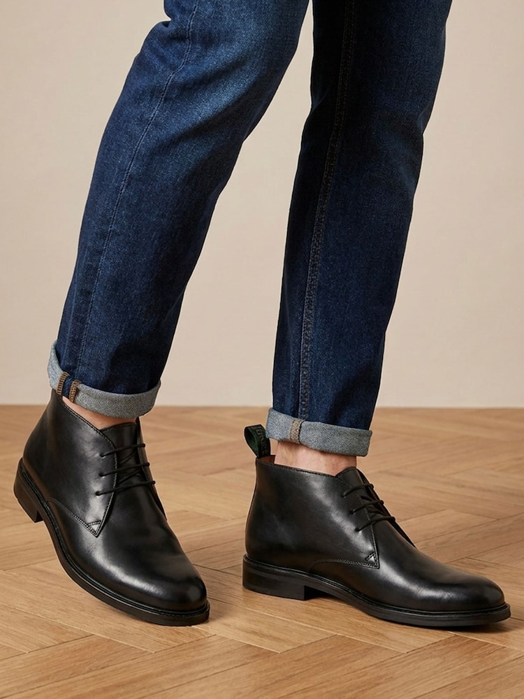 Jones Bootmaker Black Deacon Suede Chukka Boots - Image 1 of 6 Jones Bootmaker Black Deacon Suede Chukka Boots - Image 1 of 6