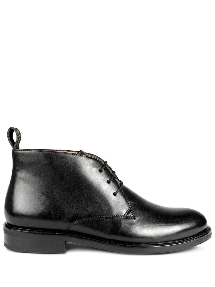 Jones Bootmaker Black Deacon Suede Chukka Boots - Image 2 of 6 Jones Bootmaker Black Deacon Suede Chukka Boots - Image 2 of 6