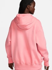 Nike Pink Mini Swoosh Full Zip Hoodie - Image 2 of 9