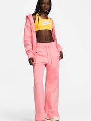 Nike Pink Mini Swoosh Full Zip Hoodie - Image 3 of 9