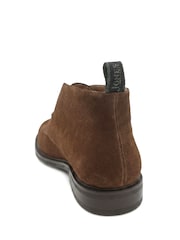 Jones Bootmaker Brown Suede Deacon Wide Fit Suede Leather Chukka Boots - Image 4 of 6