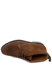 Jones Bootmaker Brown Suede Deacon Wide Fit Suede Leather Chukka Boots - Image 5 of 6