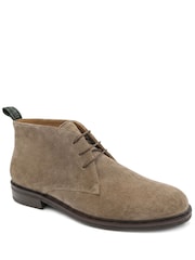 Jones Bootmaker Taupe Suede Deacon Suede Chukka Boots - Image 3 of 6
