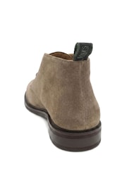 Jones Bootmaker Taupe Suede Deacon Suede Chukka Boots - Image 6 of 6