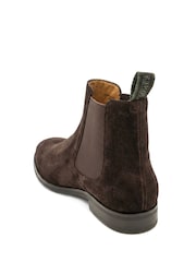 Jones Bootmaker Dark Brown Leather DeakinWide Leather Chelsea Boots - Image 4 of 6