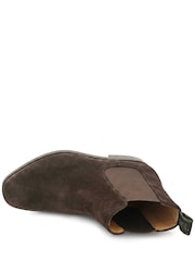Jones Bootmaker Dark Brown Leather DeakinWide Leather Chelsea Boots - Image 5 of 6