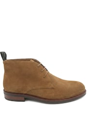 Jones Bootmaker Tan Suede Deacon Wide Fit Suede Leather Chukka Boots - Image 2 of 6