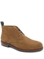 Jones Bootmaker Tan Suede Deacon Wide Fit Suede Leather Chukka Boots - Image 3 of 6