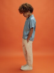 Reiss x McLaren F1 Team Airforce Blue Senior Cuban Collar Shirt - Image 6 of 9