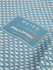 Reiss x McLaren F1 Team Airforce Blue Senior Cuban Collar Shirt - Image 9 of 9