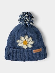 Joe Browns Blue Daisy Wool Bobble Hat - Image 1 of 2