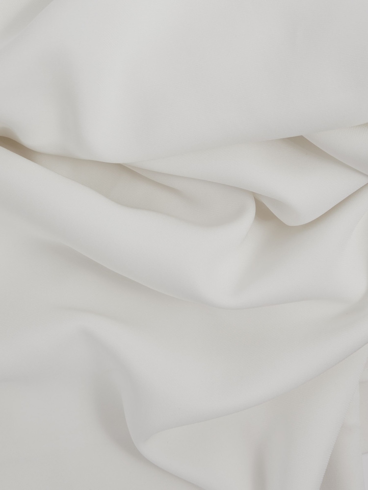 Reiss Ivory Laurey Draped Bodycon Midi Dress - Image 6 of 6