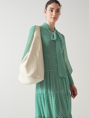 LK Bennett Natural Soula Leather Slouchy Shoulder Bag - Image 1 of 6