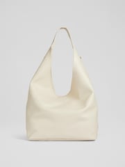 LK Bennett Natural Soula Leather Slouchy Shoulder Bag - Image 3 of 6