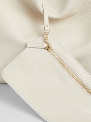 LK Bennett Natural Soula Leather Slouchy Shoulder Bag - Image 6 of 6