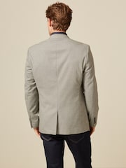 Light Grey Slim Textured Blazer - Image 3 of 9