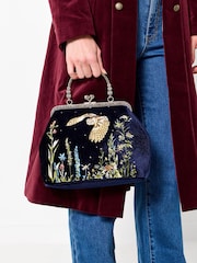 Joe Browns Blue Owl Clutch Bag - Image 1 of 4