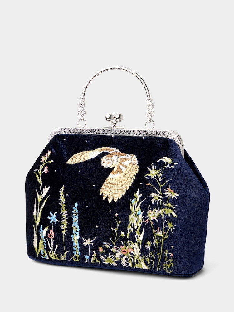 Joe Browns Blue Owl Clutch Bag - Image 2 of 4 Joe Browns Blue Owl Clutch Bag - Image 2 of 4