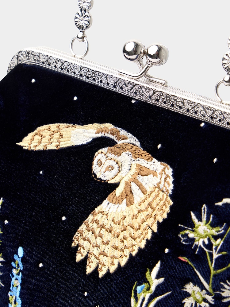 Joe Browns Blue Owl Clutch Bag - Image 4 of 4 Joe Browns Blue Owl Clutch Bag - Image 4 of 4