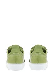 Jones Bootmaker Green Mila Lace-Up Leather Trainers - Image 3 of 5