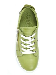 Jones Bootmaker Green Mila Lace-Up Leather Trainers - Image 4 of 5