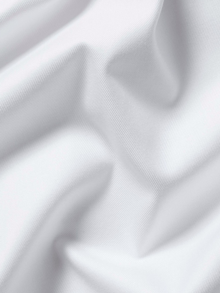 Charles Tyrwhitt White Non-Iron Twill Cutaway Slim Fit Shirt - Image 7 of 7