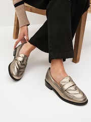 Bronze Forever Comfort® Leather Quilted Loafers - Image 1 of 7