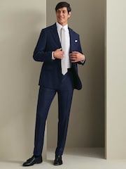Charles Tyrwhitt Indigo Blue Slim Fit Italian Luxury Suit Jacket - Image 1 of 6