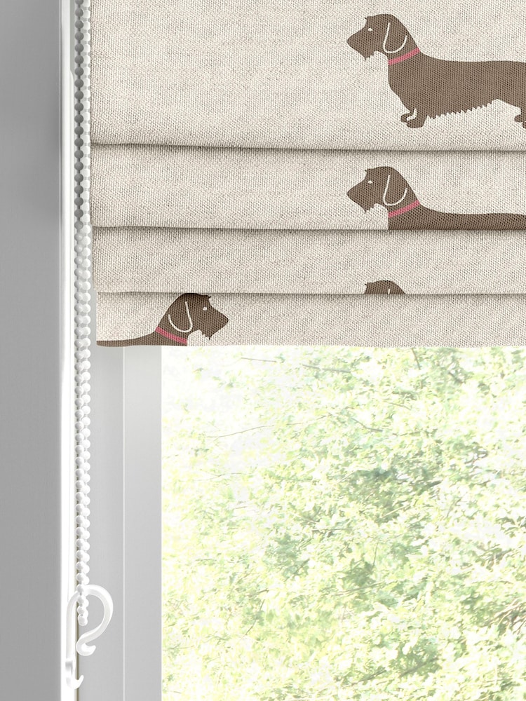 Emily Bond Natural 100% Cotton Basil Made to Measure Roman Blinds - Image 2 of 6