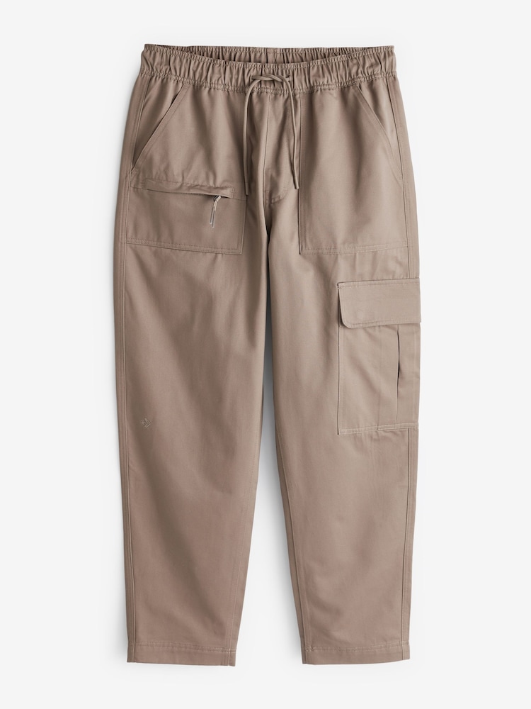 Converse Brown Woven Cargo Trousers - Image 7 of 7