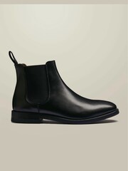Negro - Botas Chelsea de cuero de Charles Tyrwhitt - Imagen 1 de 4