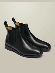Negro - Botas Chelsea de cuero de Charles Tyrwhitt - Imagen 2 de 4